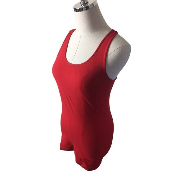 Nikibiki Red Tank Top One Size Fits Most Small Medium Large Athletic Shirt - Picture 2 of 4